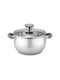 Voltz Tiefer Edelstahl-Topf 6Es / 24cm