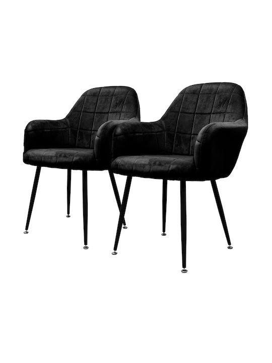 Armchair Dining Room 45x47x83cm Black