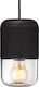 Lemus Life 20W Κρεμαστό Φωτιστικό Μαύρο με Ντουί E27 20.5x12εκ.