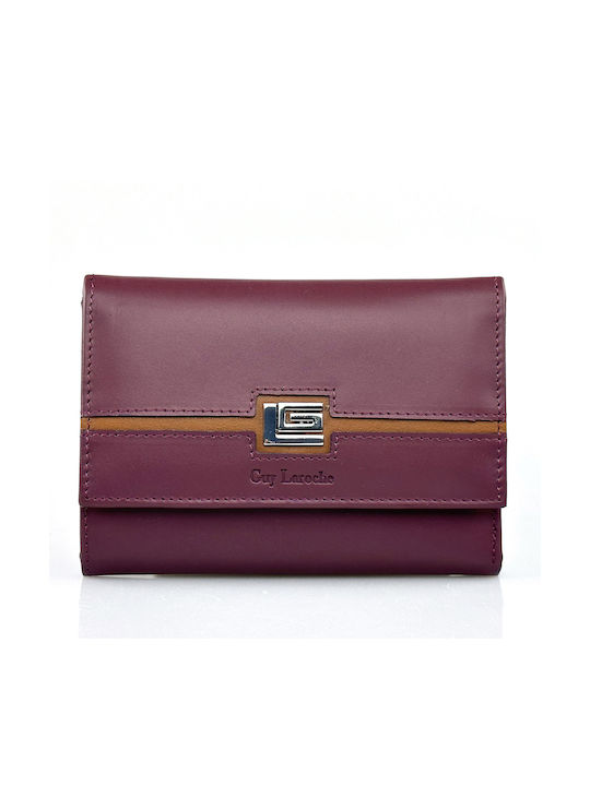 Guy Laroche Small Leather Women's Wallet with RFID Purple