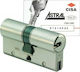 Cisa Zylinderschloss Sicherheits Astral S 90mm (40-50) mit 5 Schlüssel Silber