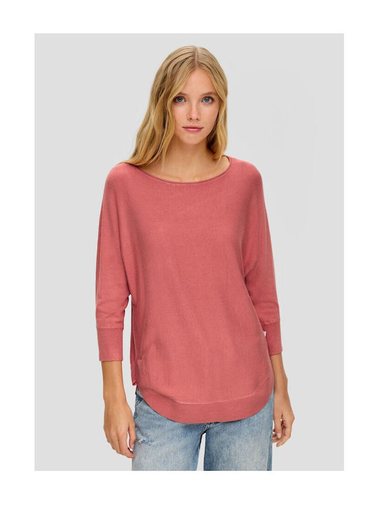 S.Oliver Women's Long Sleeve Sweater Pink