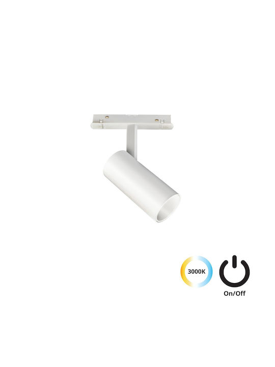 Viokef Track Μονό LED Θερμό Λευκό Σποτ σε Λευκό...