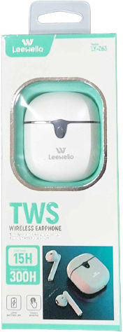 Leewello LY-065 Earbud Bluetooth Handsfree Earphones with Charging Case White