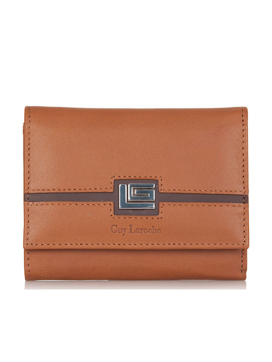 Small Leather Women's Wallet Classic Tabac Brown
