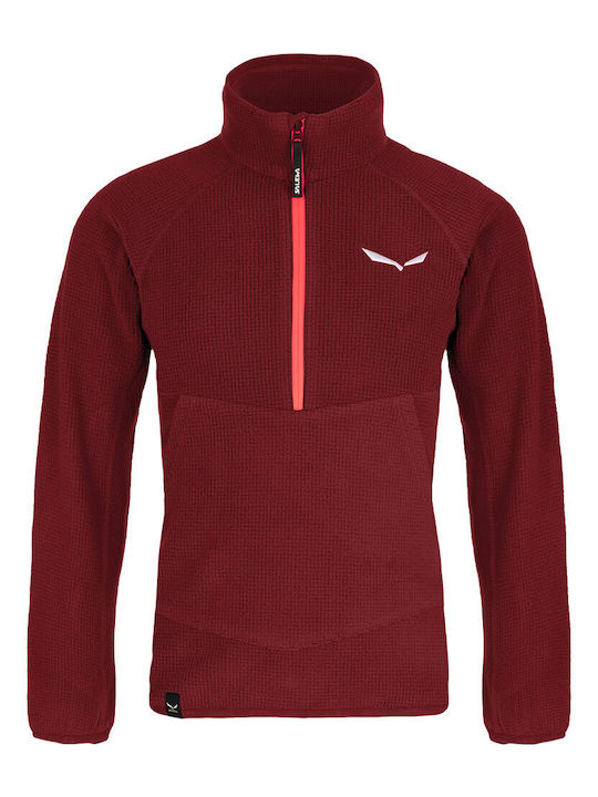 Salewa Kinder-Strickjacke Burgundisch