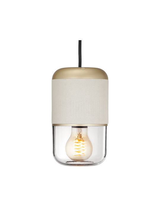 Lemus Life Pendant Light Beige with Socket E27 20.5x12cm