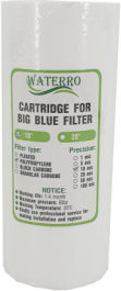 Waterro Filtru de Apă de Înlocuire pentru Blat și Sub Blat din Polipropilenă 10" Big-Blue 10 μm - micrometru