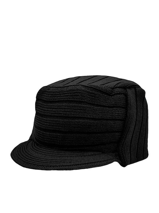 Brims and Trims Υφασμάτινo Ανδρικό Καπέλο Μαύρο