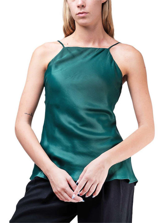 Ioanna Kourbela Women's Blouse Sleeveless Green