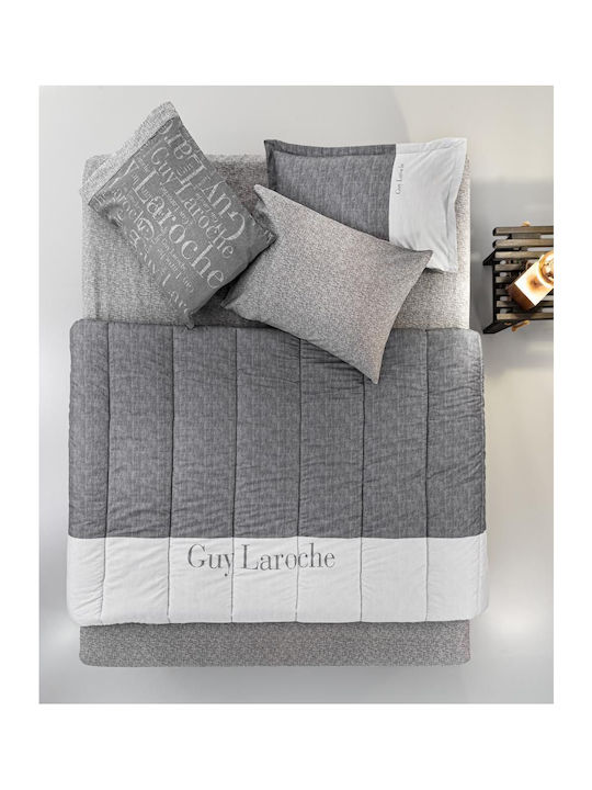 Guy Laroche Duvet Cover Cotton King 225x245 Grey