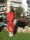 Sweatpants Set Red