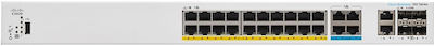 Cisco CBS350-24MGP-4X-EU Managed L2 PoE+ Switch cu 20 Porturi Ethernet și 4 Porturi SFP