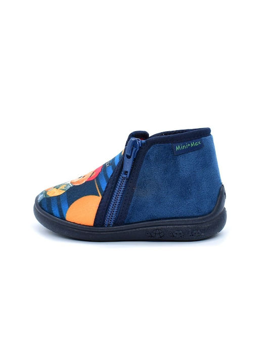 Mini Max Boys Anatomic Slippers Tom 3 Blue