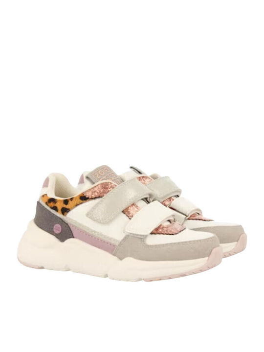 Kinder Sneakers Anatomisch mit Klettverschluss Beige