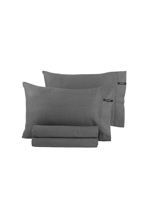 Guy Laroche Minimal Pillowcase Set with Envelope Cover Black & White 50x70cm.