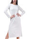 Midi Dress for Wedding and Christening Beige