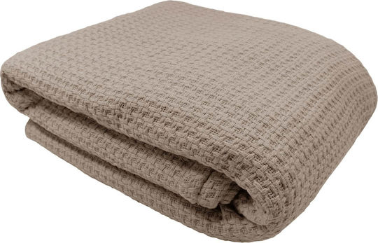 Amo La Casa Pique Blanket Single 150x200cm Beige