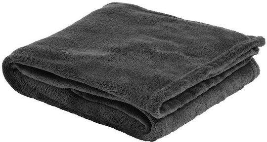 Amo La Casa Fleece Blanket Double 200x250cm Grey