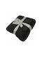 Amo La Casa Jupita Velvet Blanket Double 250x200cm Black