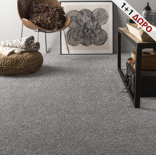 Frieze Teppich Rechteckig Synthetisch,Polyester/Cotton/Leather Gray