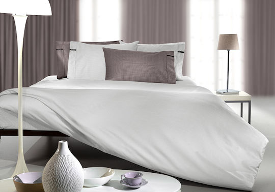 Guy Laroche Minimal Σεντόνι Υπέρδιπλο 240x270εκ. Silver