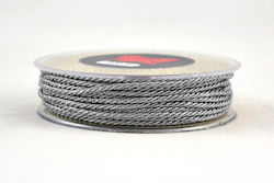 LiebeQueen Κορδόνι Στρογγυλό Μεταλλικό Ασημί 2mm x 20m