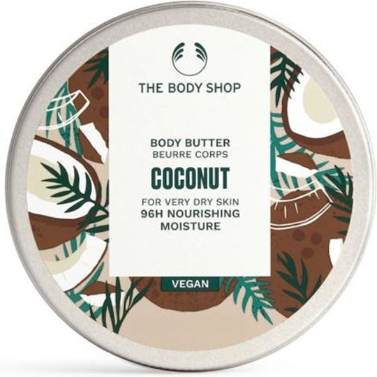 The Body Shop Ενυδατικό Butter Σώματος με Άρωμα Καρύδα για Ξηρές Επιδερμίδες 50ml