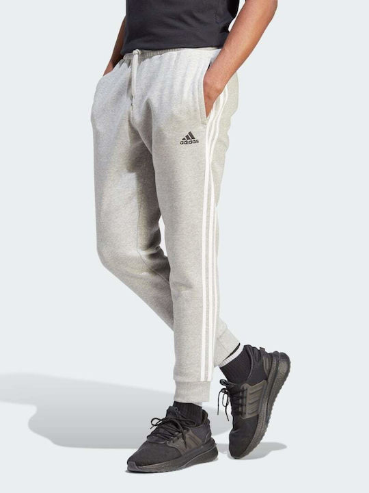 Adidas Pants Men's Sweatpants with Rubber Gray