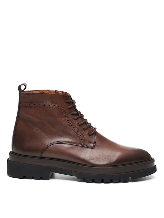 Philippe Lang Men's Leather Boots Brown