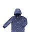 Waterproof Kids' Casual Jacket with Hood Blue