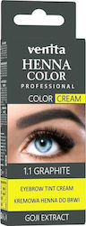 Venita Henna Tint For Eyebrows 1.1 Graphite 30gr Venita Henna Tint For Eyebrows 1.1 Graphite 30gr