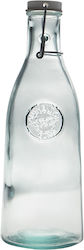 Authentic Flasche Wasser Glas mit Schraubverschluss Beige 1000ml
