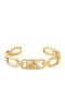 Michael Kors Women's Brass Handcuff Bracelet Gold Plated with Pearls 17cm
