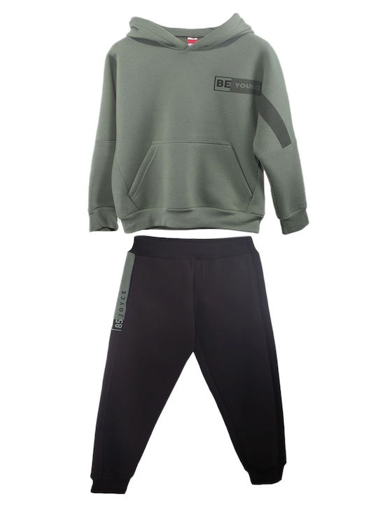 Joyce Kids Sweatpants Set Green 2pcs