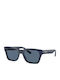 Arnette Cold Heart 20 Unisex Sunglasses with Blue Horn-Rimmed Frame and Blue Mirror Lens AN4334 122180