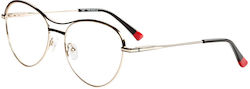 Trunique Eyeglass Frame Gold JA07M1017 C01