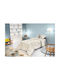 Saint Clair Set Kinderbettbezug Einzel mit Kissenbezug Baumwolle Sky 165x225cm
