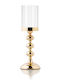 Palma Emporio Kerzenhalter Metall in Gold Farbe 12.5x41x41cm 1Stück