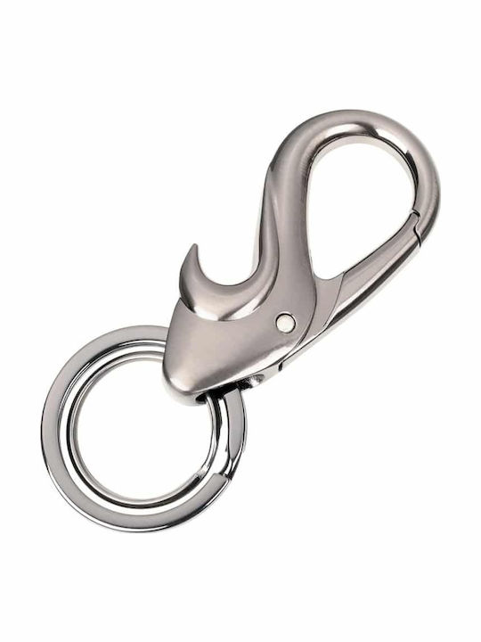 Troika Keychain Opener Metallic Gray