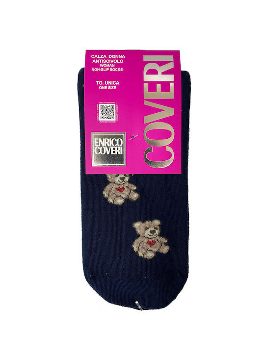 Enrico Coveri Damen Socken Blau 1Pack