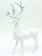Aca Weihnachtliche Kunststoff Figur Hirsche Weiß Höhe 30cm