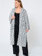 Long Women's Cardigan Gray