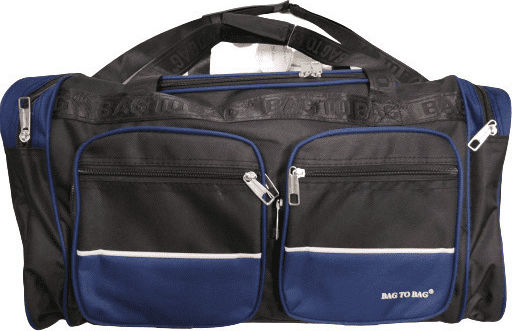 Bag to Bag Σακ Βουαγιάζ Μπλε Υφασμάτινο Μ60xΠ25xΥ30εκ.