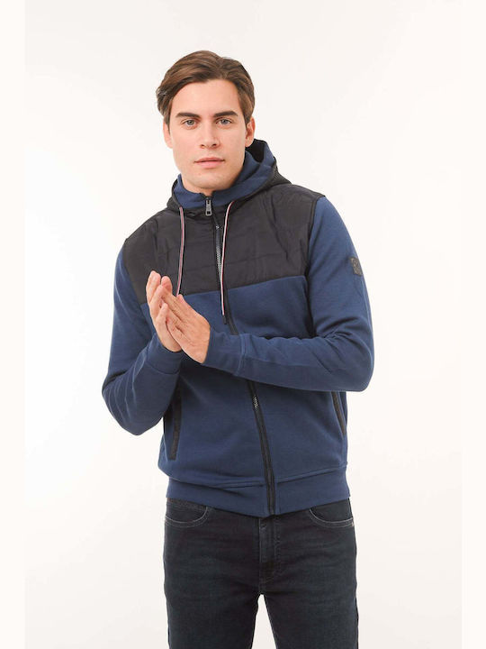 Bugatti Men s Sweatshirt with Hood Pockets Blue Skroutz.cy