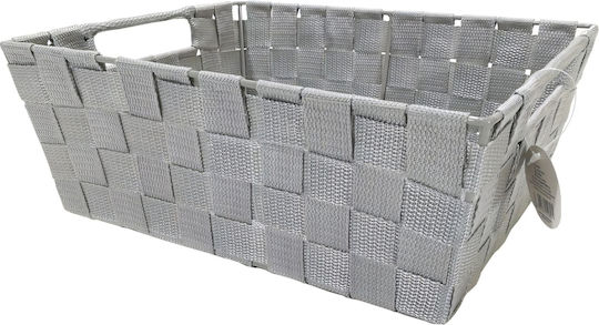 ArteLibre Fabric Storage Box with Lid Gray 31x26x12cm
