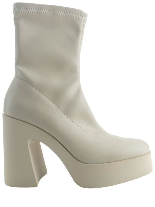 Corina Women's Ankle Boots Beige