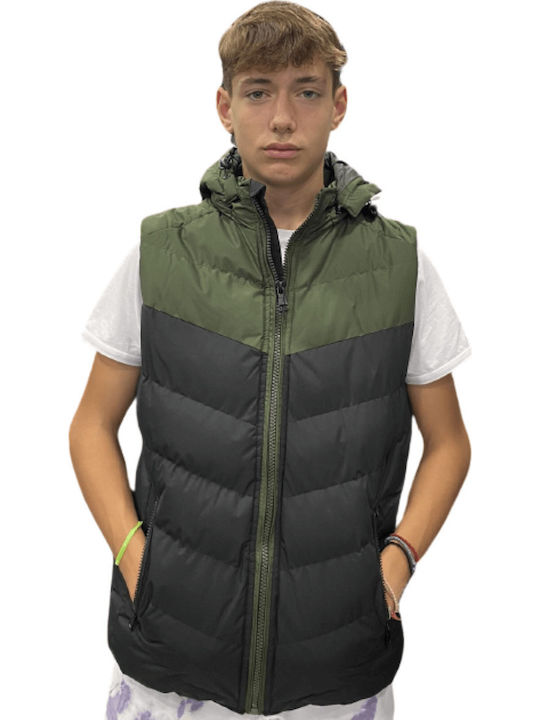 Безръкавно Ветроустойчиво Яке Olive/Black