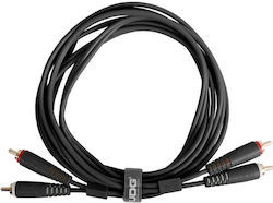 UDG U97001BL 2x RCA Мъжки - 2x RCA Мъжки 1.5м