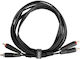 UDG Cable 2x RCA male - 2x RCA male 1.5m U97001BL